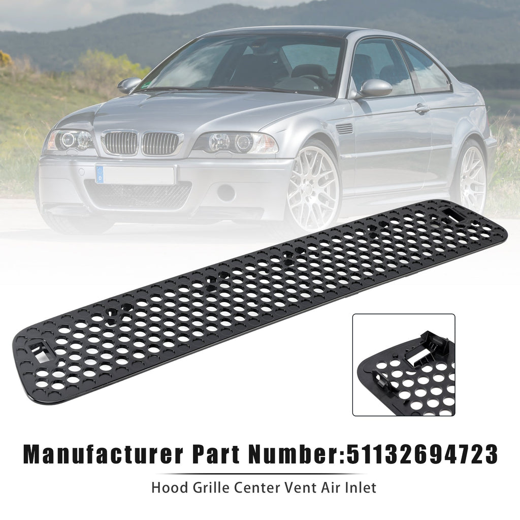 2001-2006 BMW M3 E46 Center Hood Air Vent Grille Inlet 51132694723
