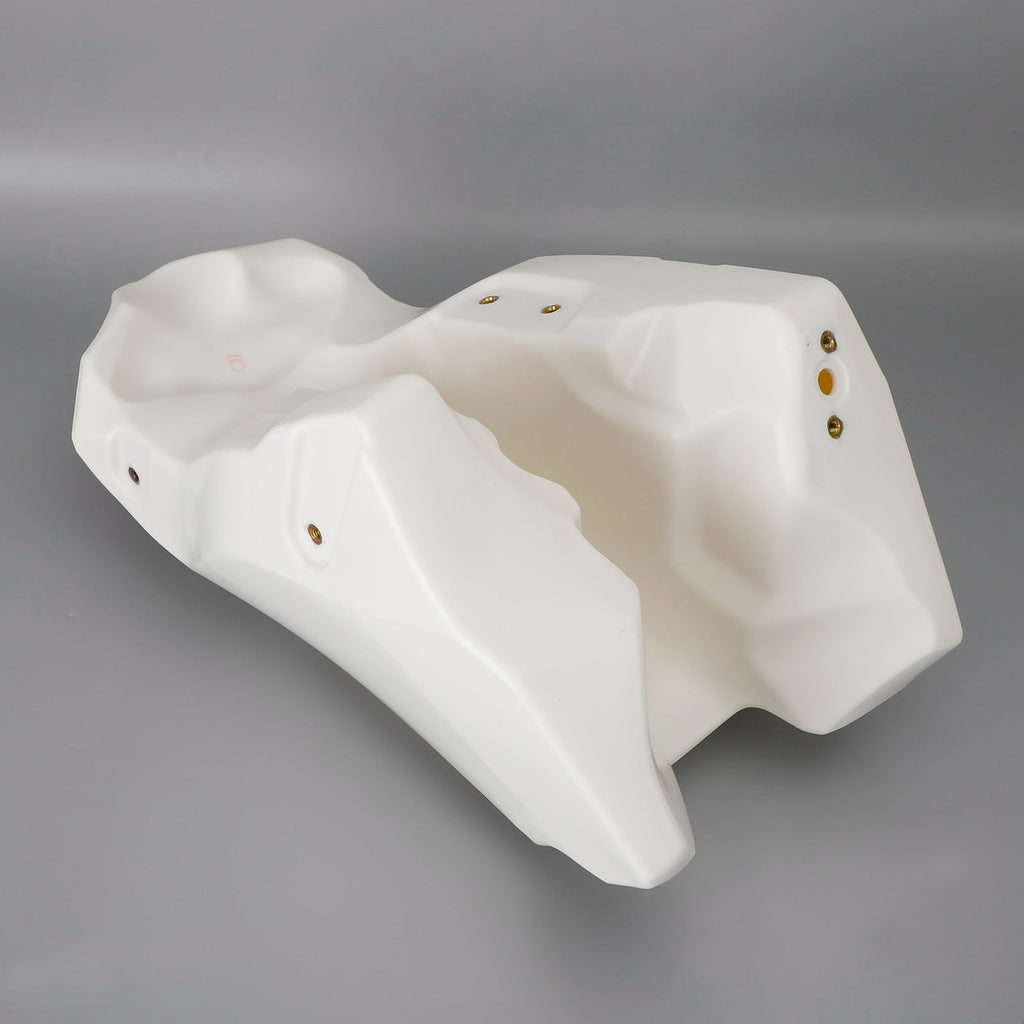 1989-2001 Honda CR500R 3.6 Gal Gas Tank Assembly White with Petcock Valve and Cap