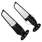 2000-2019 Suzuki GSXR Adjustable Rearview Mirrors with Wing Fin Design 600 750 1000