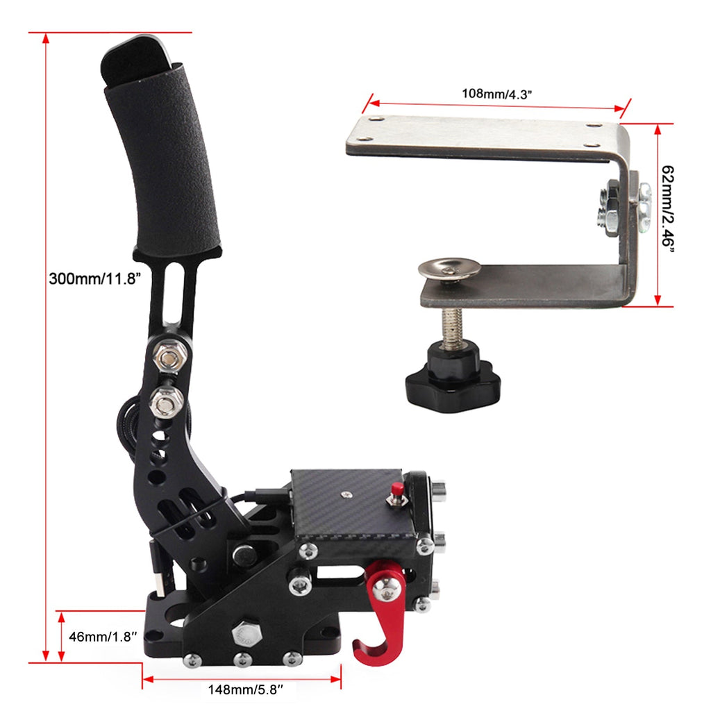 14-Bit G29 Handbrake Pedal Kit USB 3.0 Compatible PS4 PS5 Racing Simulation