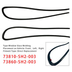 Honda CRX EF8 1988 1989 1990 1991 Window Trim Molding Pair RH LH 73810-SH2-003 73860-SH2-003