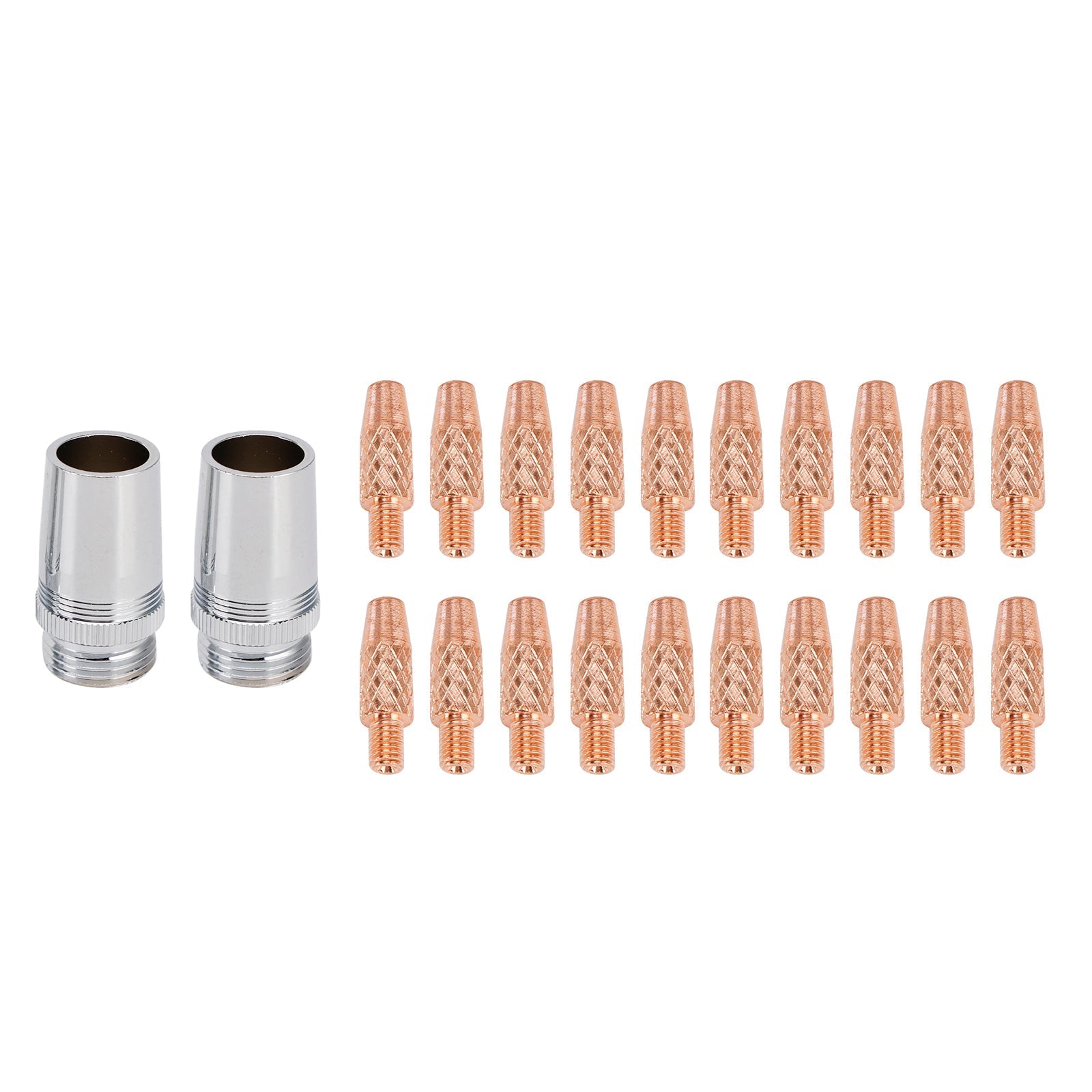 20 X Contact Tips 2 X Nozzle 186405 For Miller Spoolmate 100/185/3035 Spool Gun