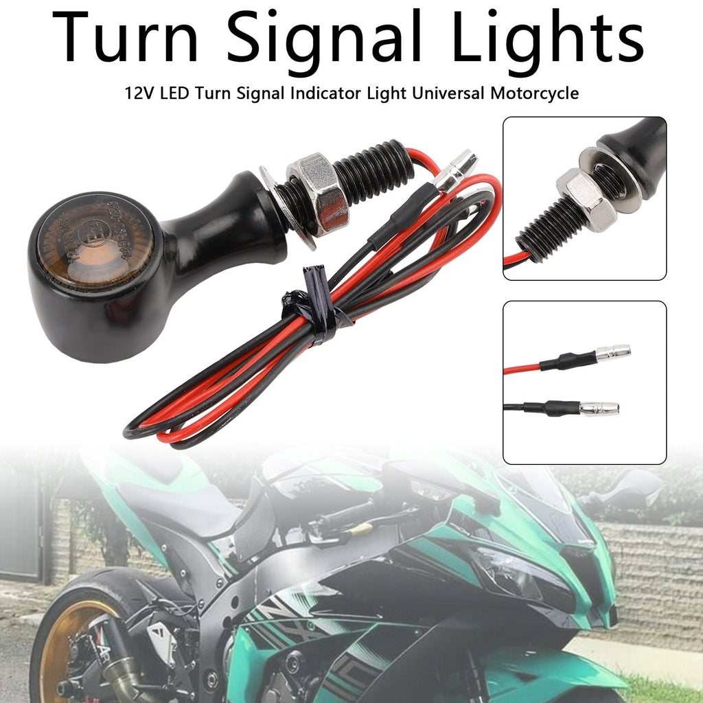 12V Universal Motorcycle LED Turn Signal Light 8mm for Suzuki