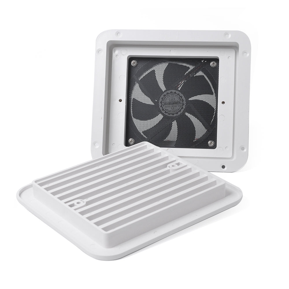 12V Mute Exhaust Ventilation Fan for RV Caravan Trailer Side Air Cooling