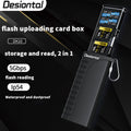 SD Card Reader with Built-In Storage Box for Fast Photo Transfer and Flash Card Organization