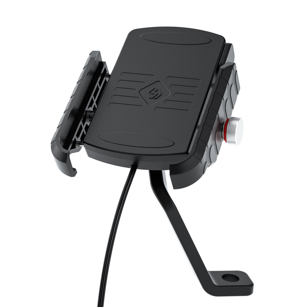 15W Fast Wireless Phone Charger Bracket with QC3.0 for Motorcycle and Scooter BlackB Generic
