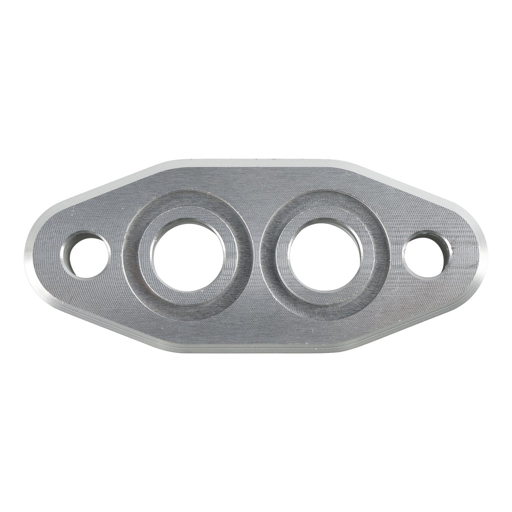 Dual Oil Cooler Adapter Plates -6AN ORB Thread In/Out Ports for LS1 LSX LS2 LS3 LS Engines