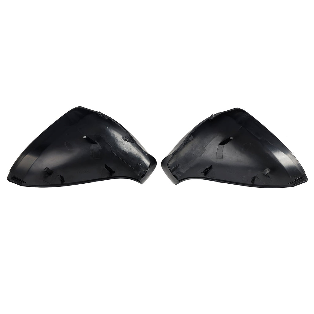 Matte Black Side Mirror Covers for 2006-2015 Peugeot 207 Hatchback Rearview Housing
