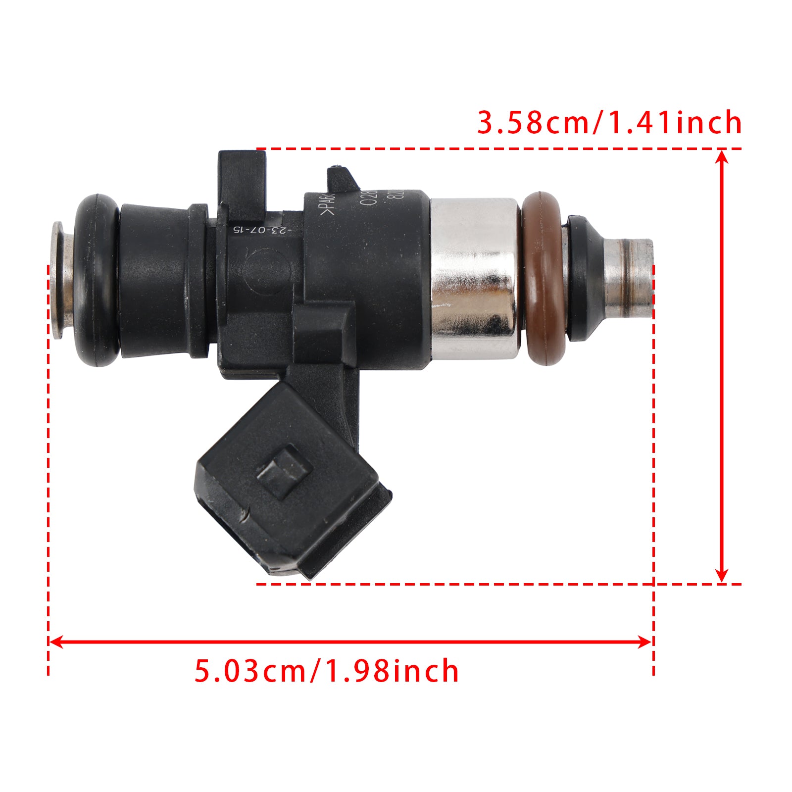 1 Piece Fuel Injector 0280158046 Compatible with Dacia Sandero Renault Clio III 8200292590