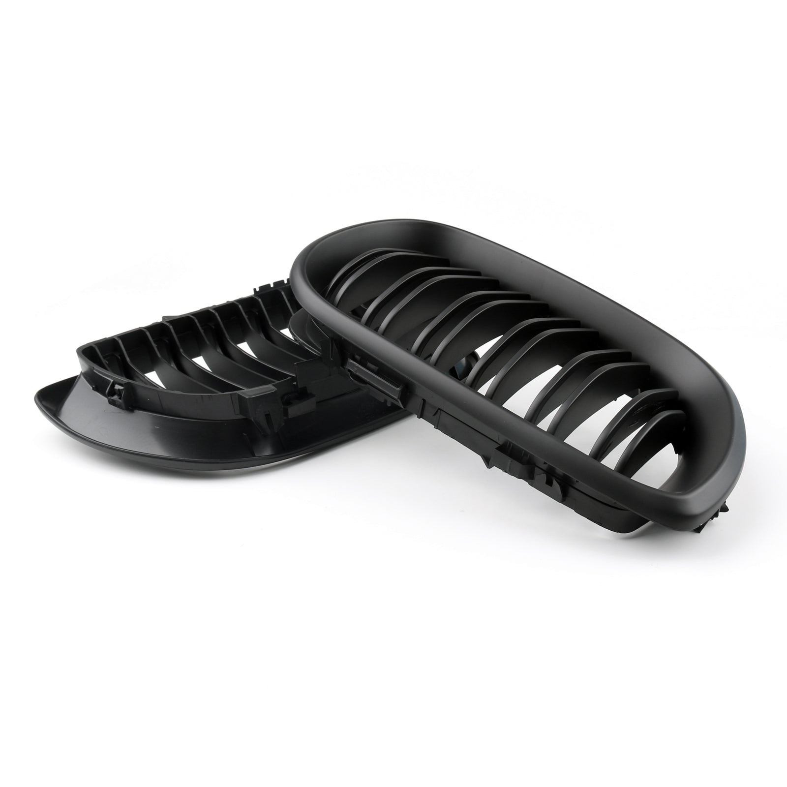 2002-2005 E46 BMW 3 Series 4-Door Matte Black Front Kidney Hood Grille Replacement