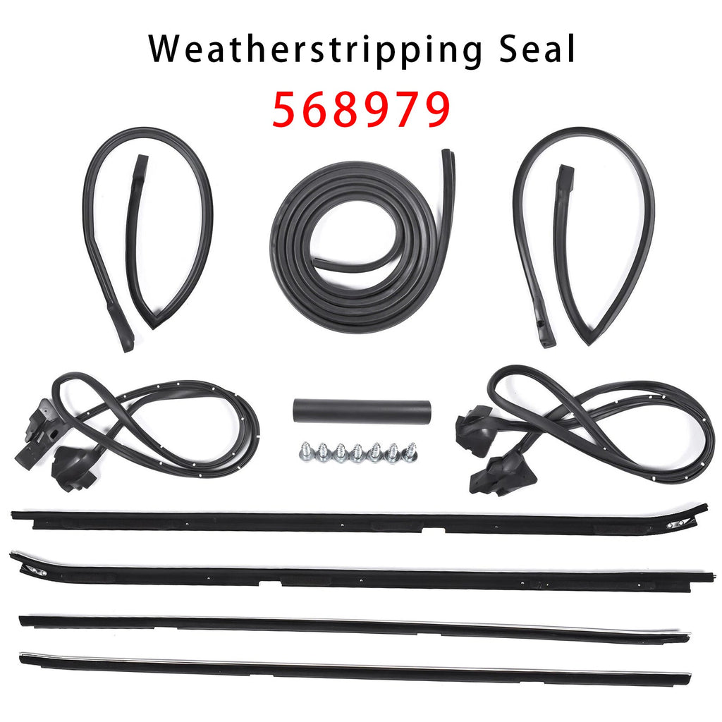 G-Body Buick Regal Cutlass 2-Door Rear Wheel Drive Weatherstrip Seal Kit 1981-1988 568979