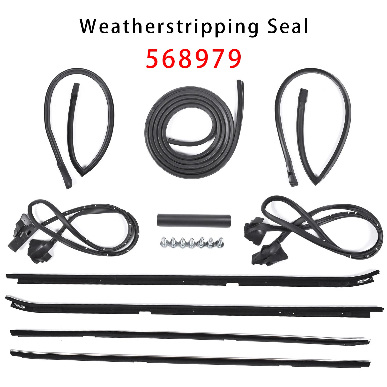 G-Body Buick Regal Cutlass 2-Door Rear Wheel Drive Weatherstrip Seal Kit 1981-1988 568979