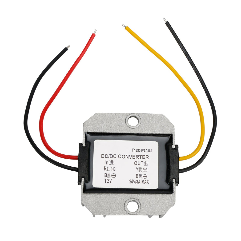 3A 72W Automotive DC-DC Boost Voltage Converter 12V to 24V Power Module