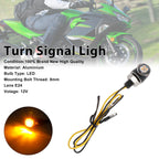 12V Universal Honda Motorcycle 8mm LED Turn Signal Light Indicator