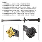2001-2005 BMW 318i 3 Series E46 2.0L Rear Propshaft Driveshaft Unit 26117519303