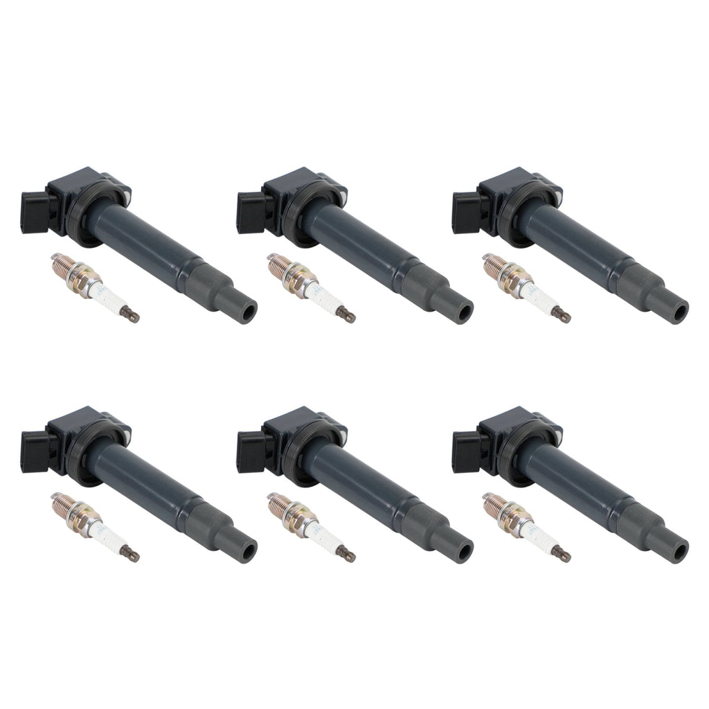 Toyota Highlander 2001-2010 3.3L V6 Ignition Coil Spark Plug Kit 6 Pack 90919-02234 C-528 C1175 GN10536 UF267