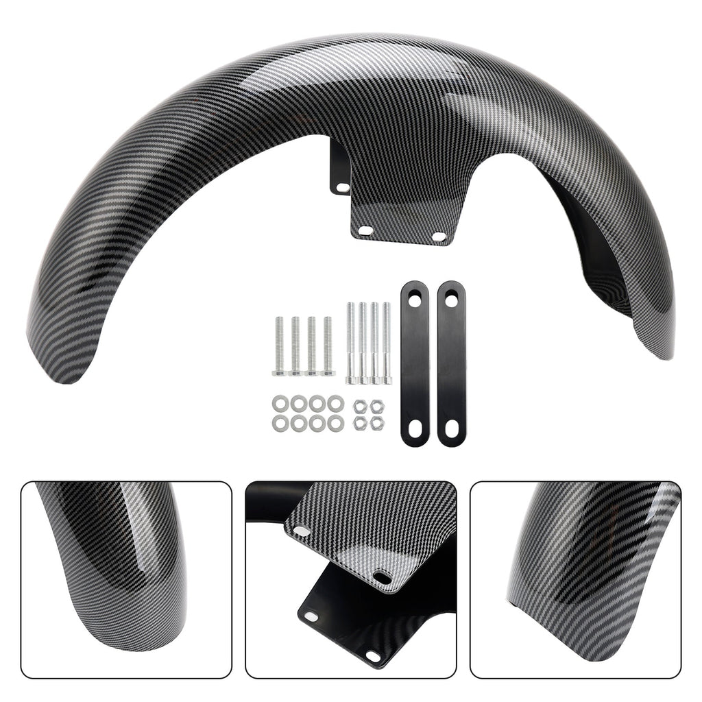 19 Inch Front Fender Wrap ABS Plastic For Harley Touring Electra Street Road Glide FLHT FLHR