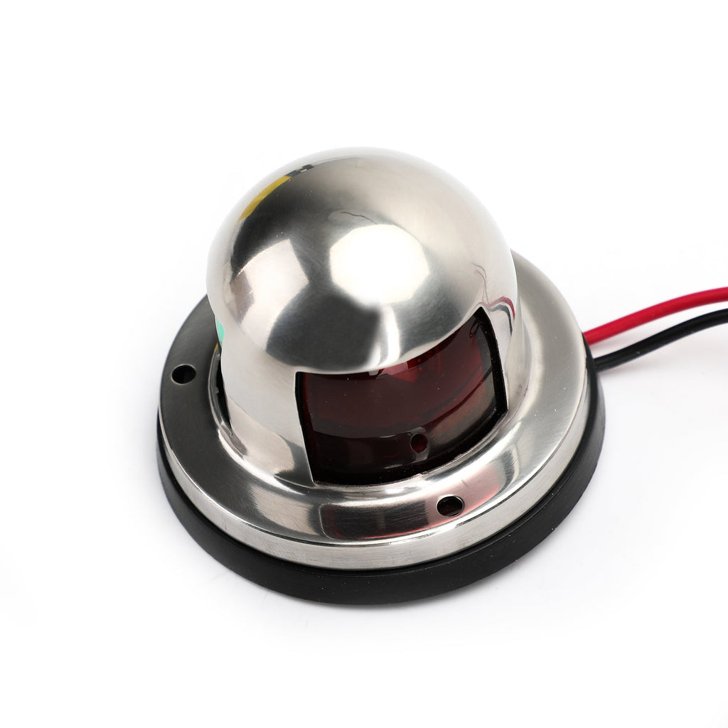 12V LED Bow Navigation Lights 2 in 1 Stainless Steel Marine Yacht Pontoon