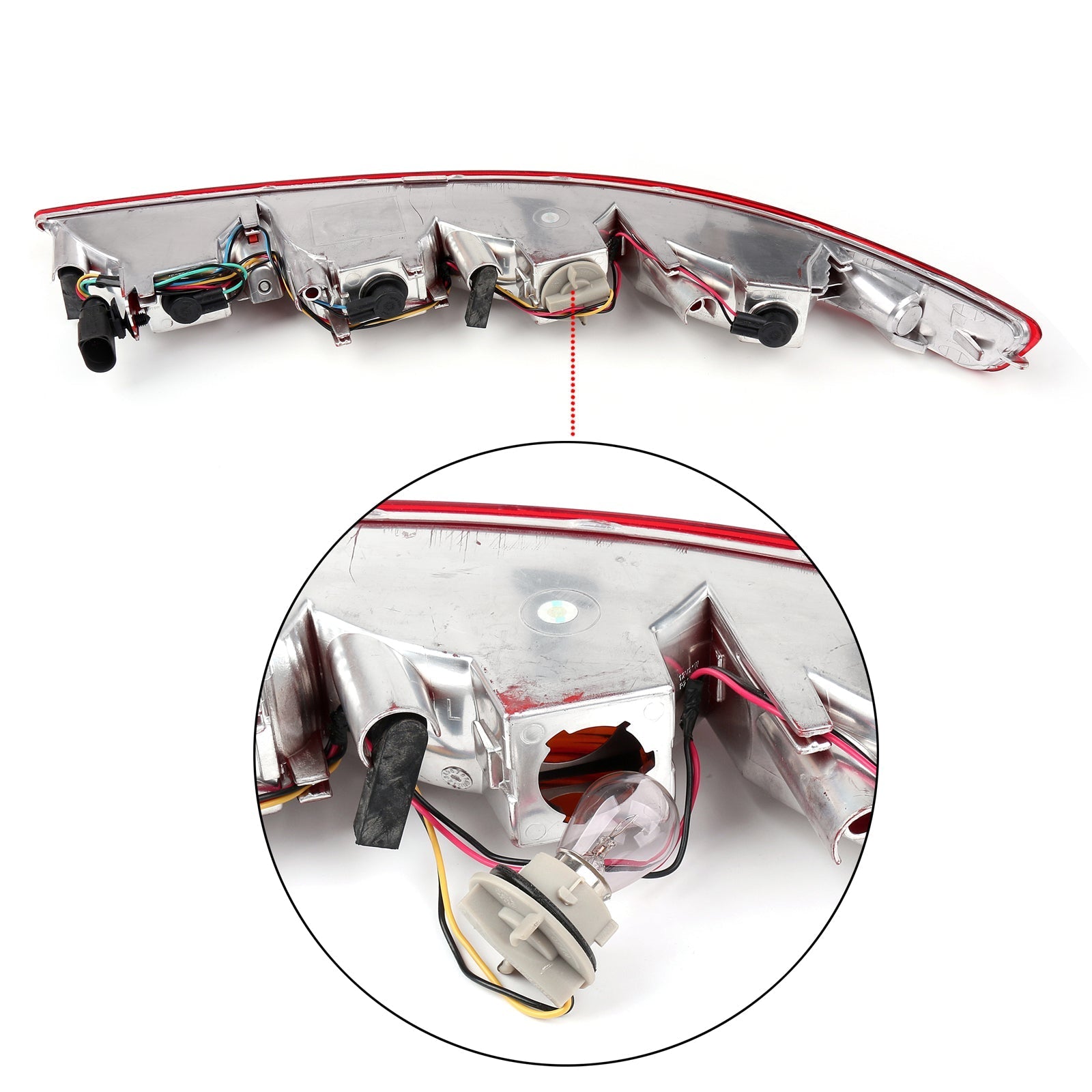 Rear Lower Tail Light Reverse Lamp Bumper Light 4 Bulbs for Audi Q5 2009-2015 CA Market Left Right