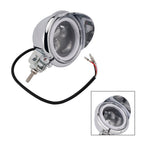 62 Headlight Lamp Spotlight Universal Coler Switch Fits Chrome For Motorcycle