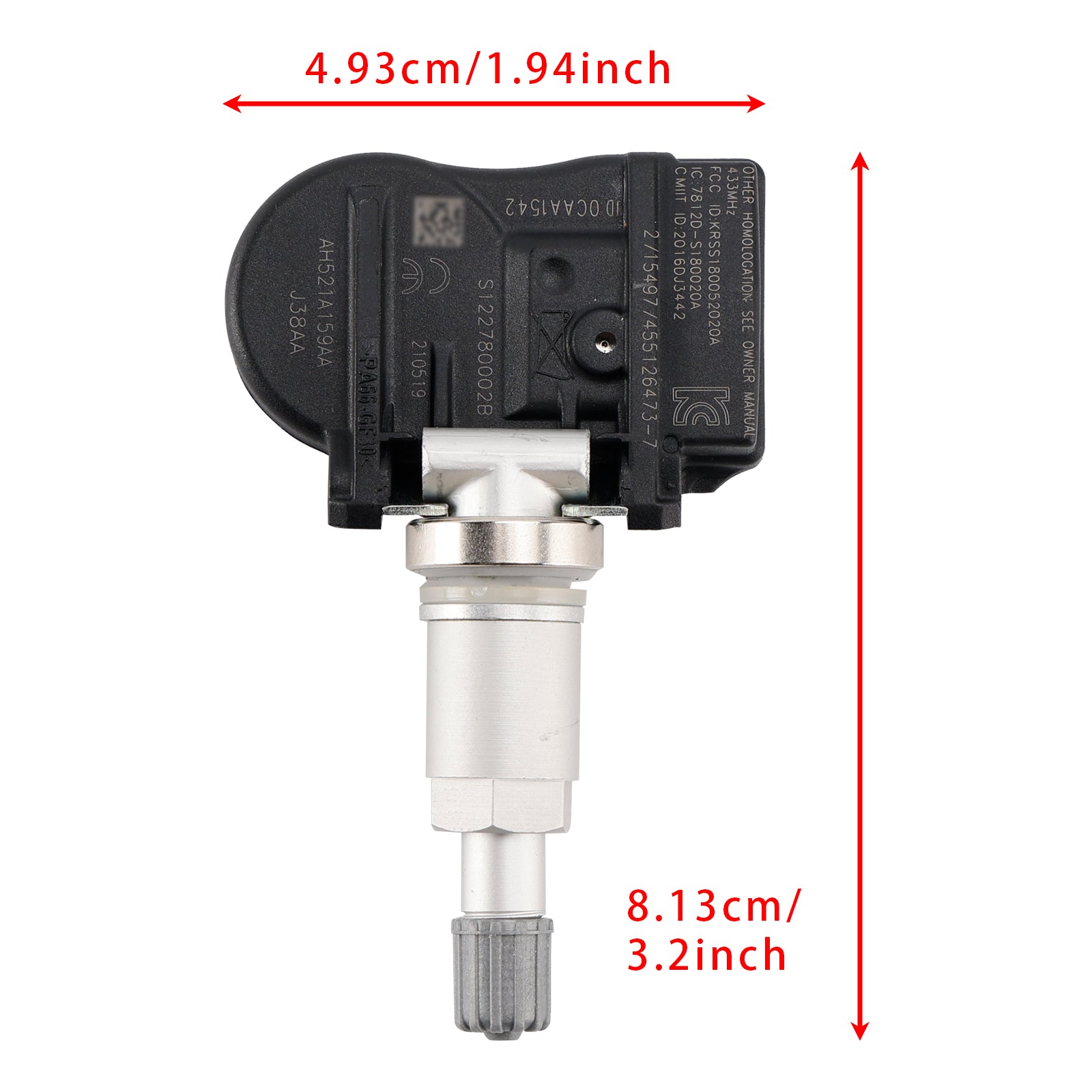 Land Rover Jaguar AH521A159AA Tire Pressure Sensor TPMS Unit