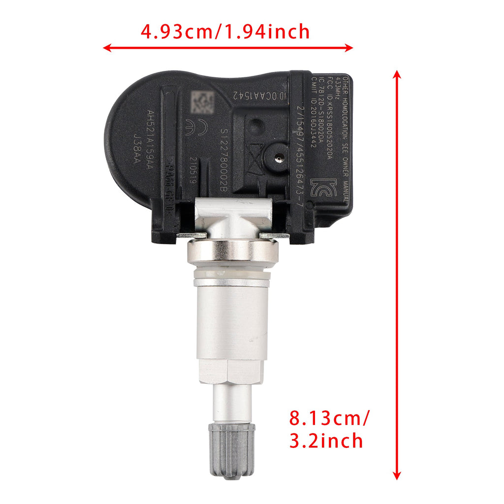 Single TPMS Sensor For Jaguar Land Rover AH521A159AA Tire Pressure Monitoring