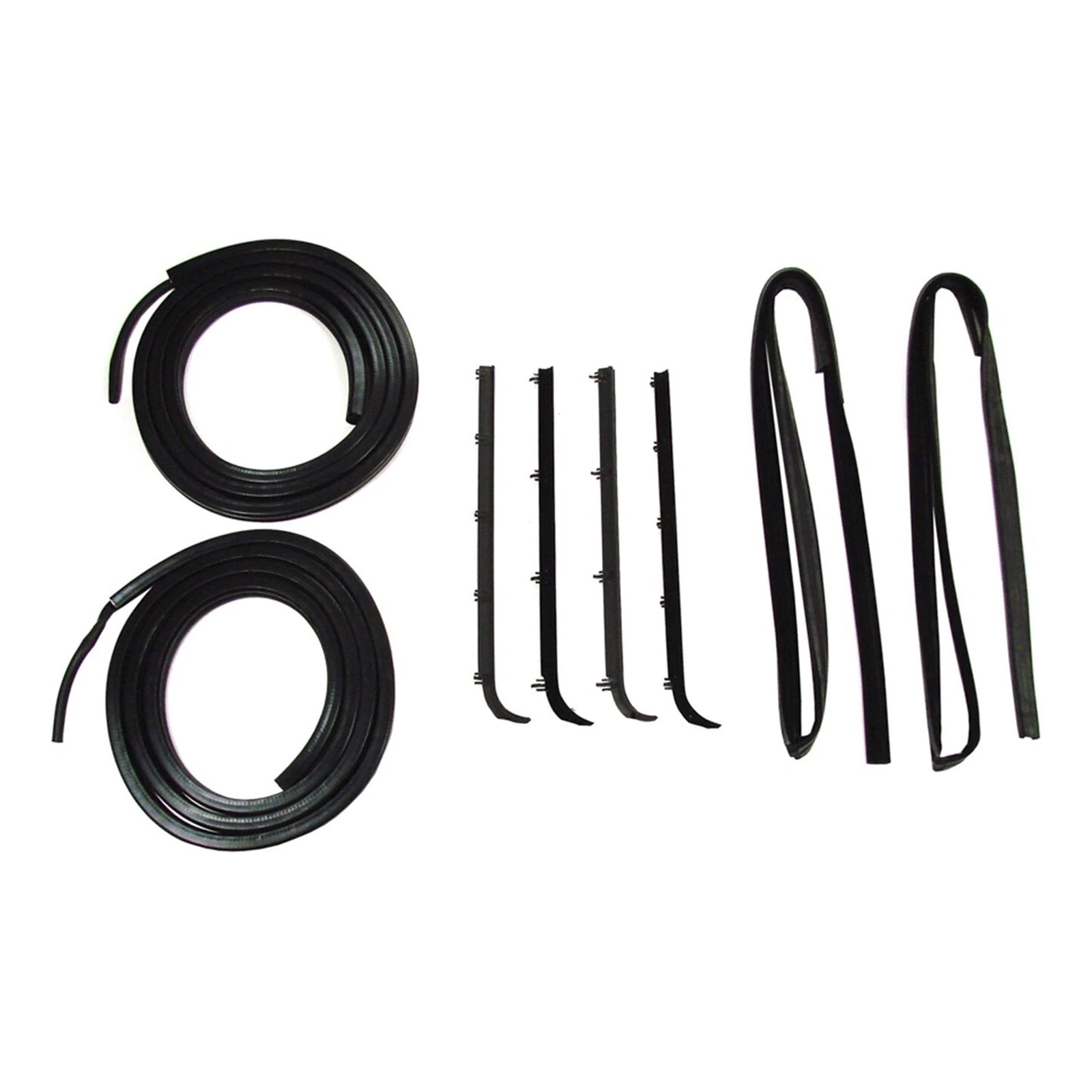 Ford F-250 1997 8 Piece Front Door Window Weatherstrip Seal Strip Kit