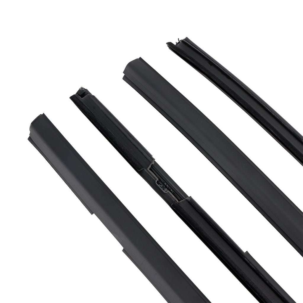 Honda FIT JAZZ 1st Generation 2001-2008 4-Piece Door Belt Weatherstrip Rubber Seal