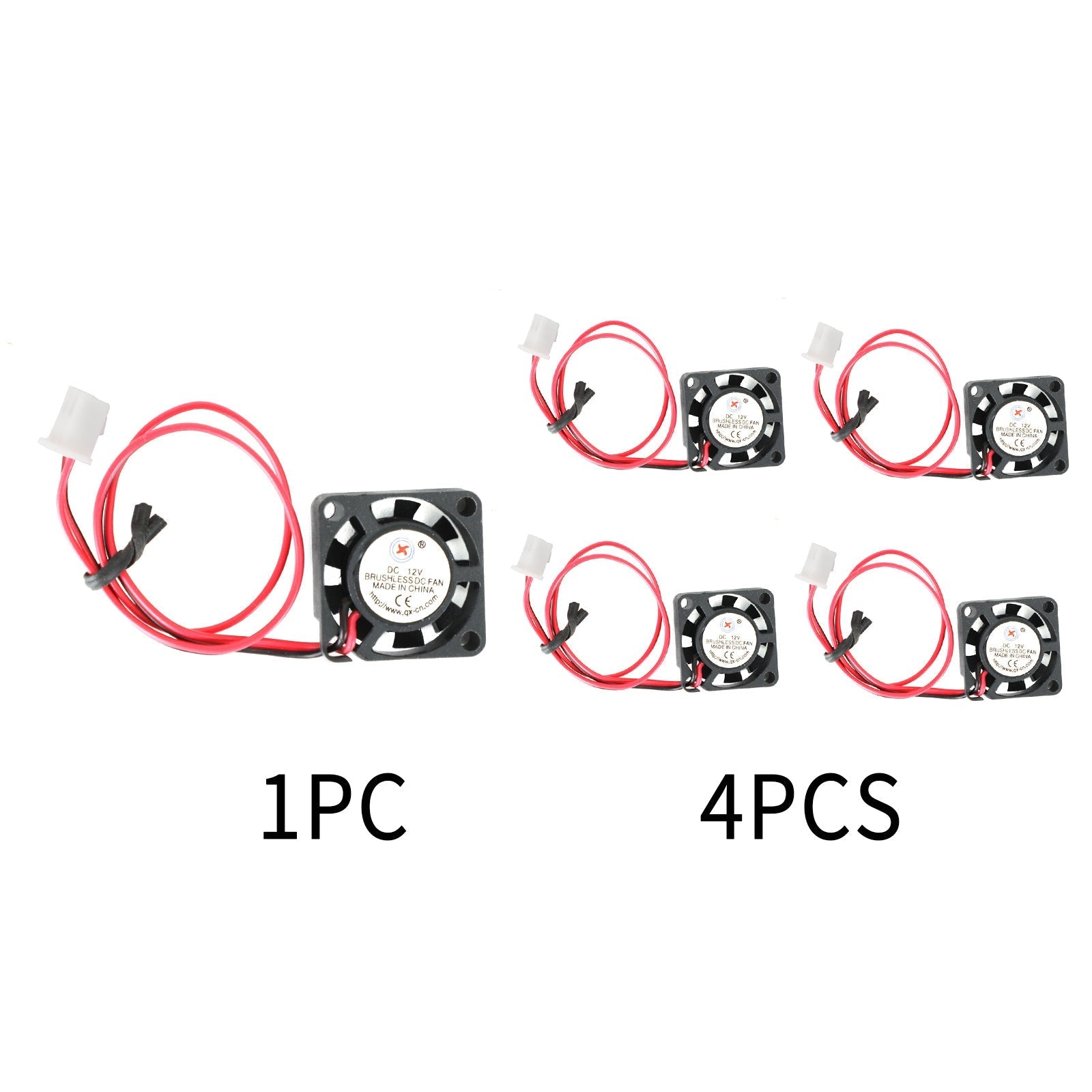 12V Brushless DC Cooling Blower Fan 2 Pin 20x20x6mm 0.06A 2006