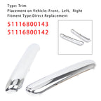 2001-2004 Mini One Cooper R50/R52/R53 Pair Front Bumper Chrome Trim Set