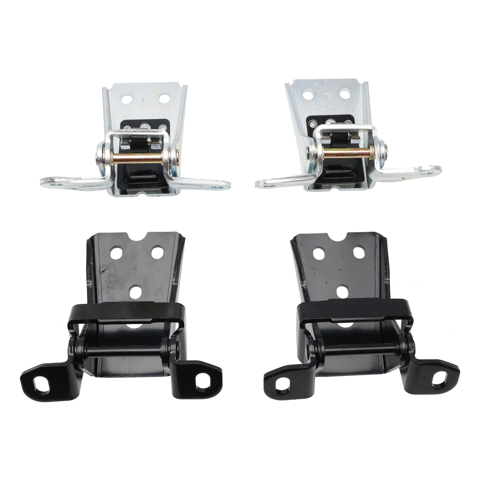 4PC Front Door Upper Lower Hinge Assembly for 1980-1982 Mercury Cougar Ford Thunderbird