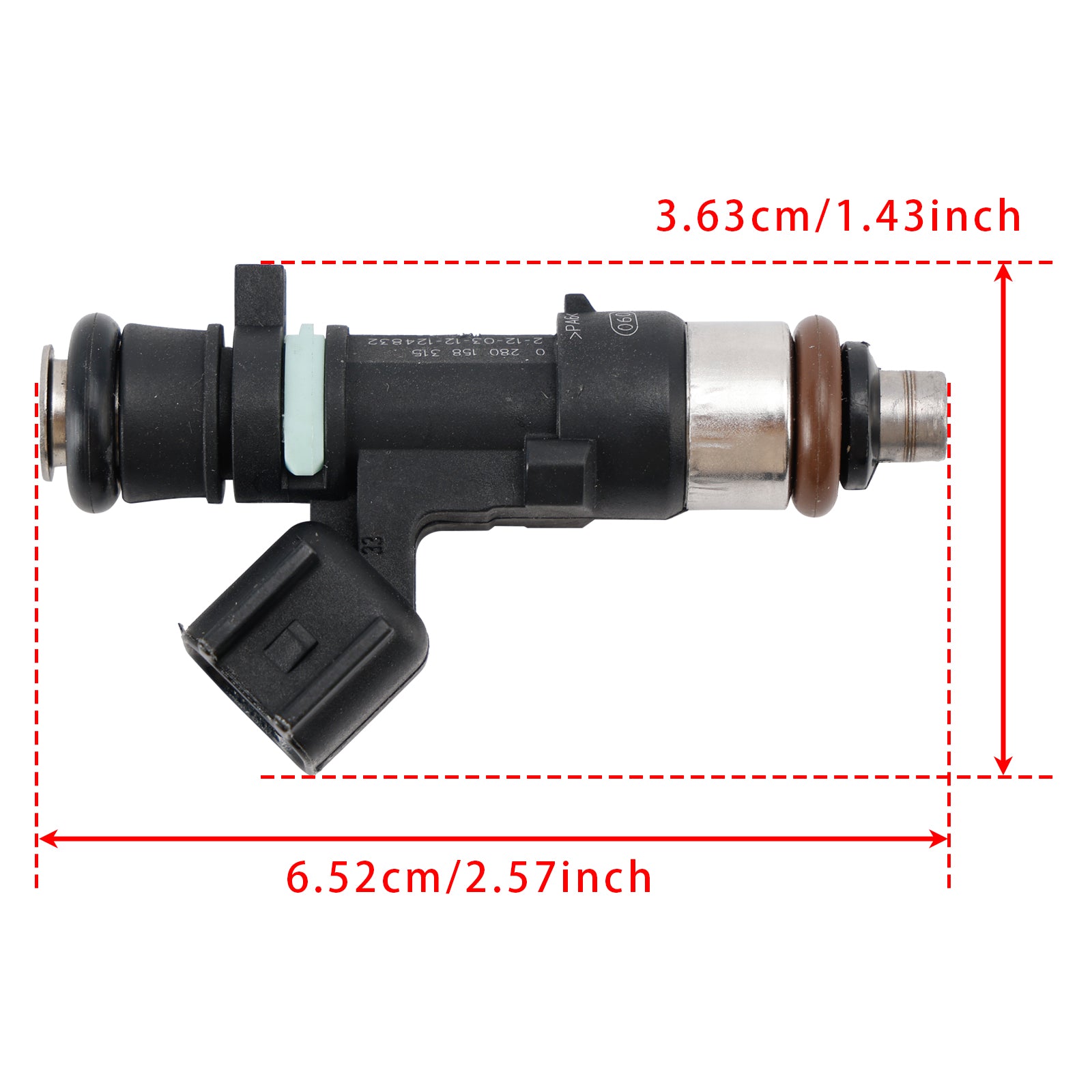 Volvo 2.5L L5 Fuel Injector C30 S60 V50 V60 XC60 2005-2016 0280158315