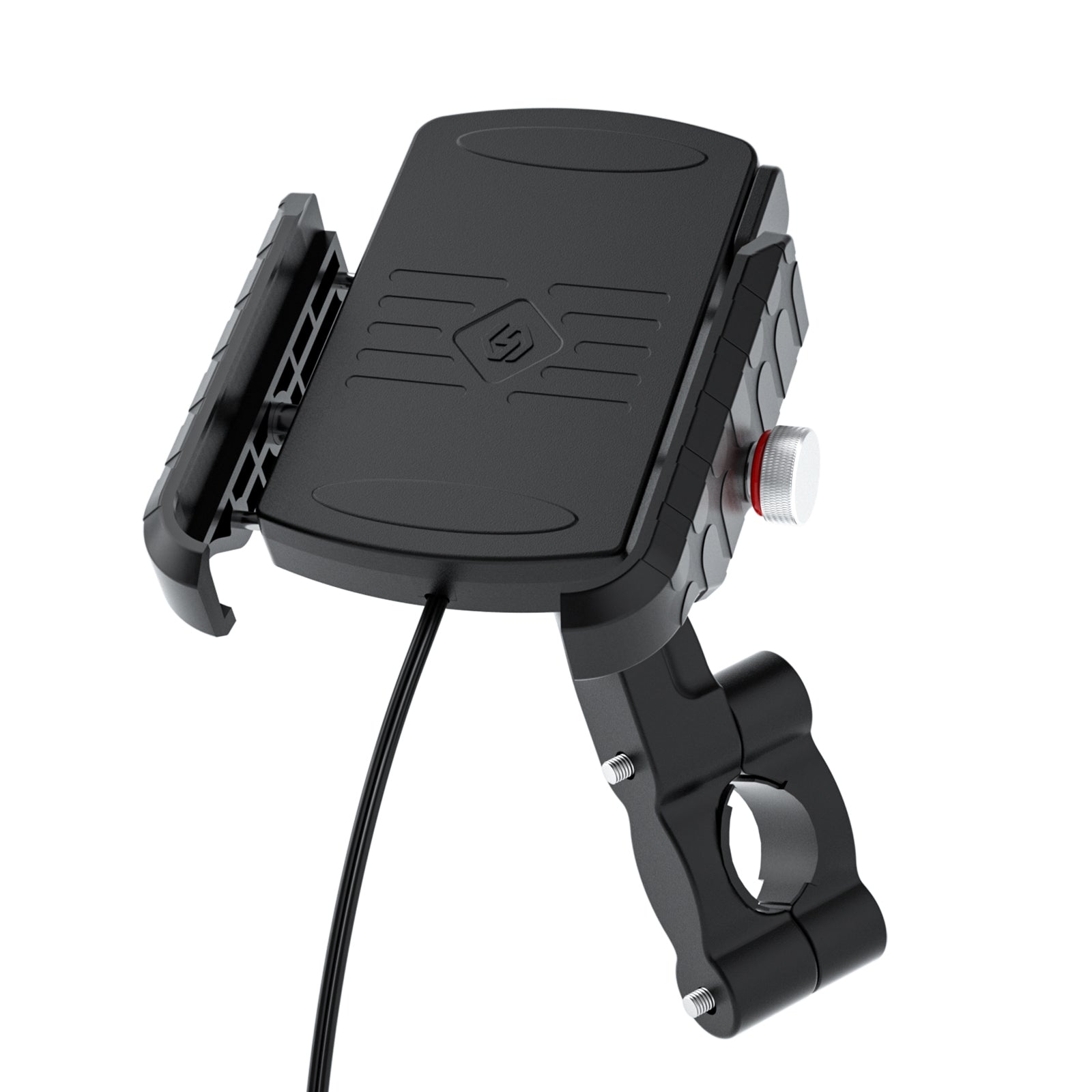 15W Universal Wireless Phone Charge Mount QC3.0 Bracket for Moto Scooter BlackB Generic