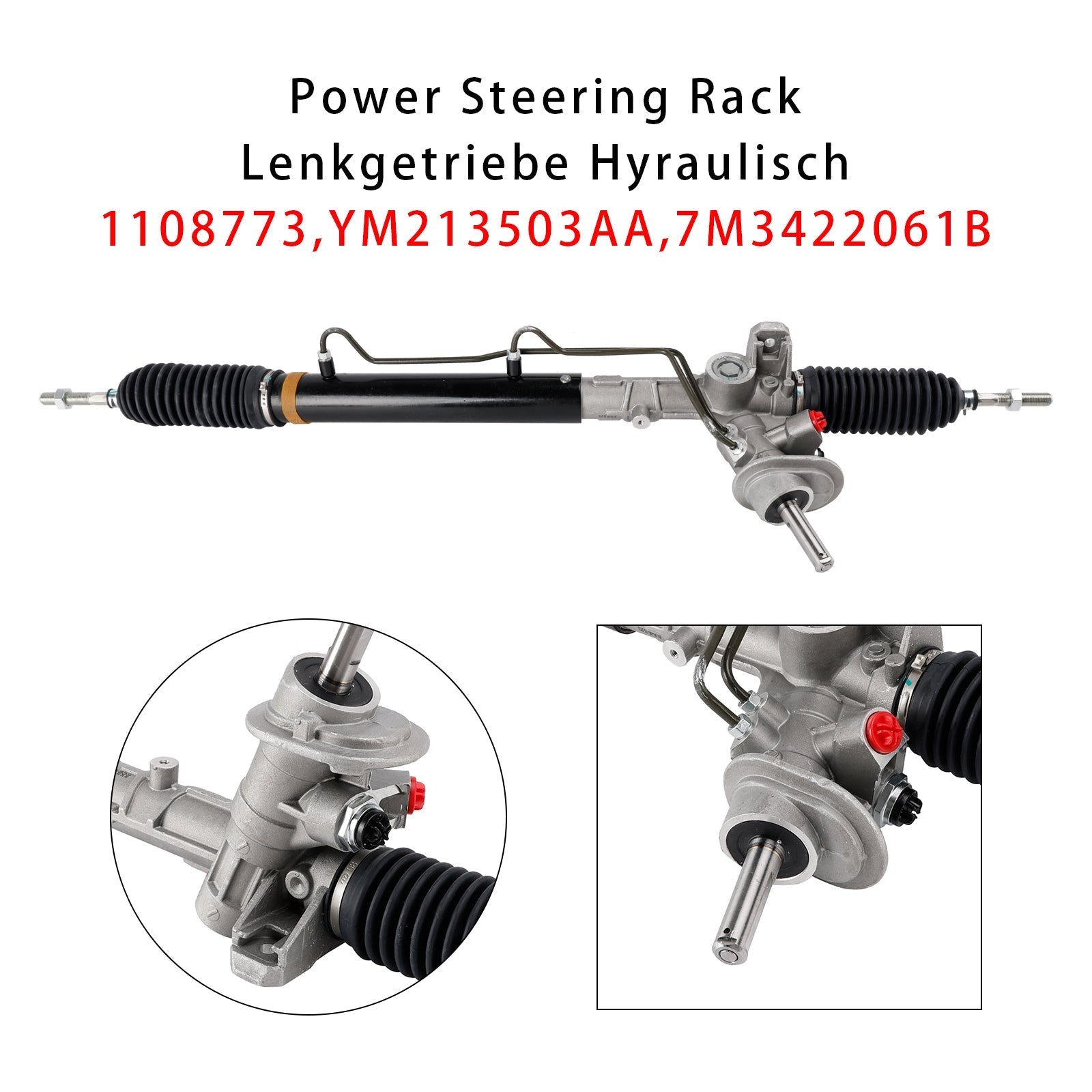 1.9 TDI Power Steering Gear Rack for 2000-2010 Seat Alhambra 7V8 7V9 Models 7M3422061B