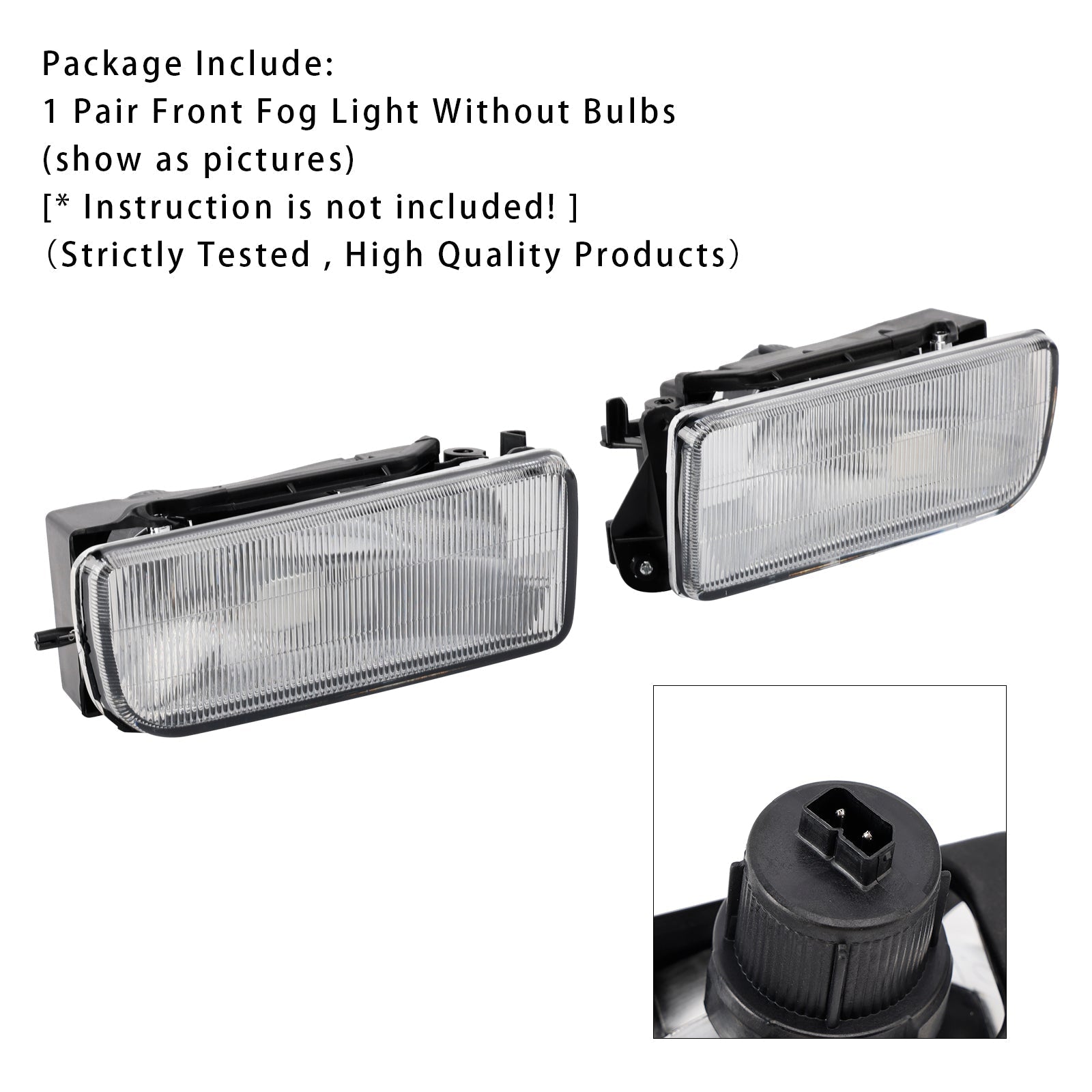1992-1998 BMW E36 3-Series Front Fog Light Trim Pair Without Bulbs