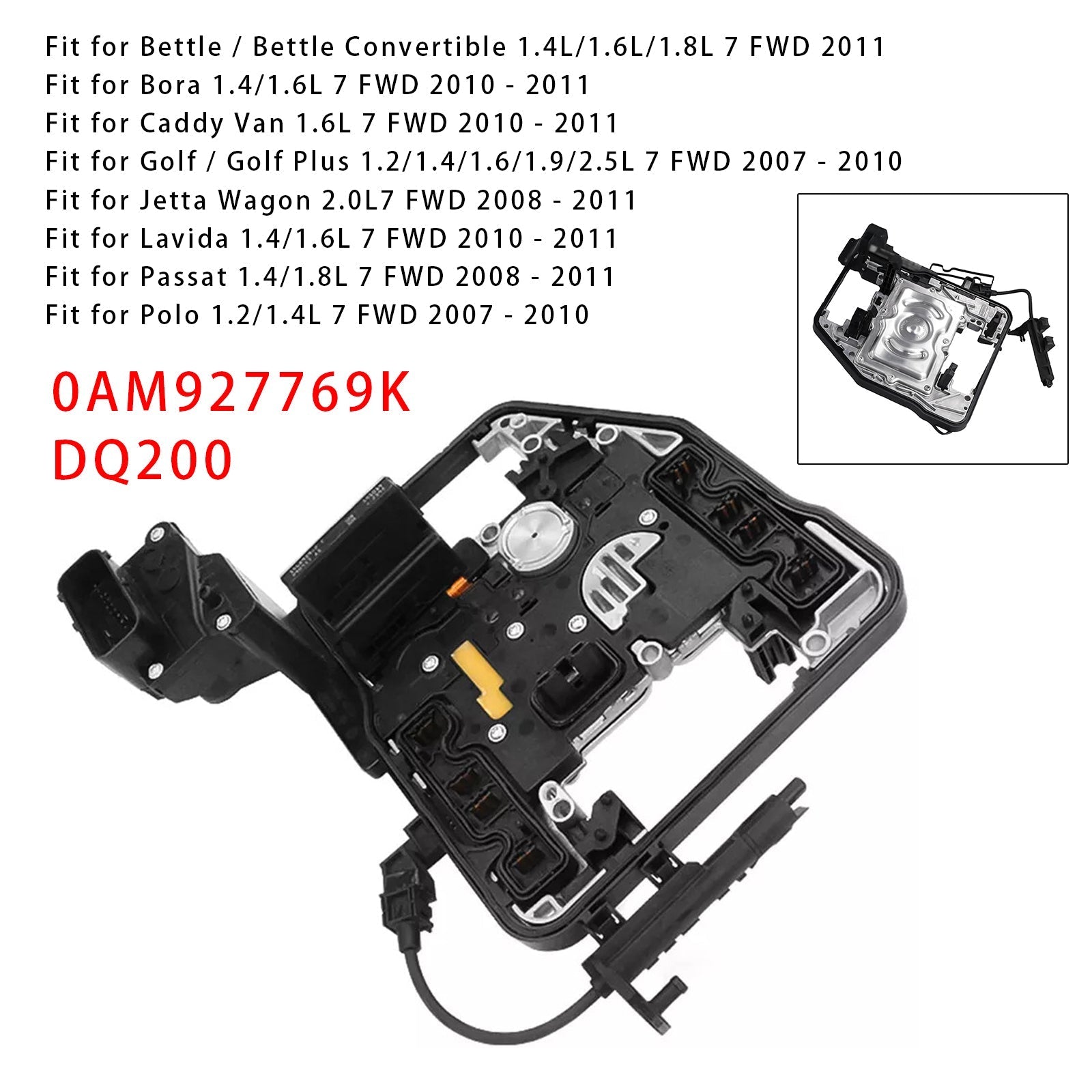 0AM927769K Transmission Control Module DQ200 TCU For Audi A3 Q3 Volkswagen