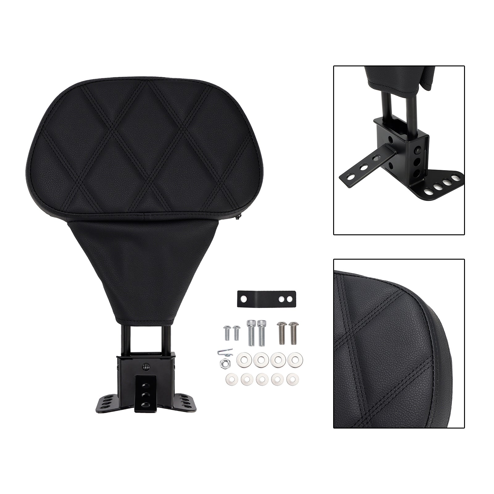 Driver Backrest Pad for 1988-2008 Electra Glide Road King Road Glide Tri Glide