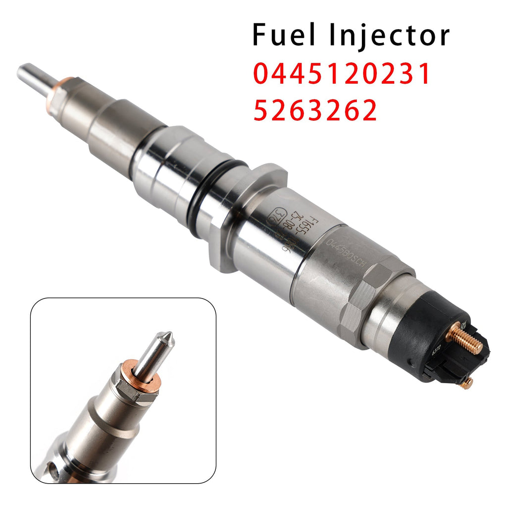 Fuel Injector 0445120231 Cummins QSB6.7 Engine for Komatsu PC200-8 Excavator