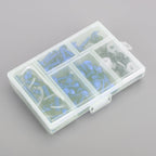 158 Piece Blue Motorcycle Windscreen Fairing Screw Clip Fastener Kit Universal