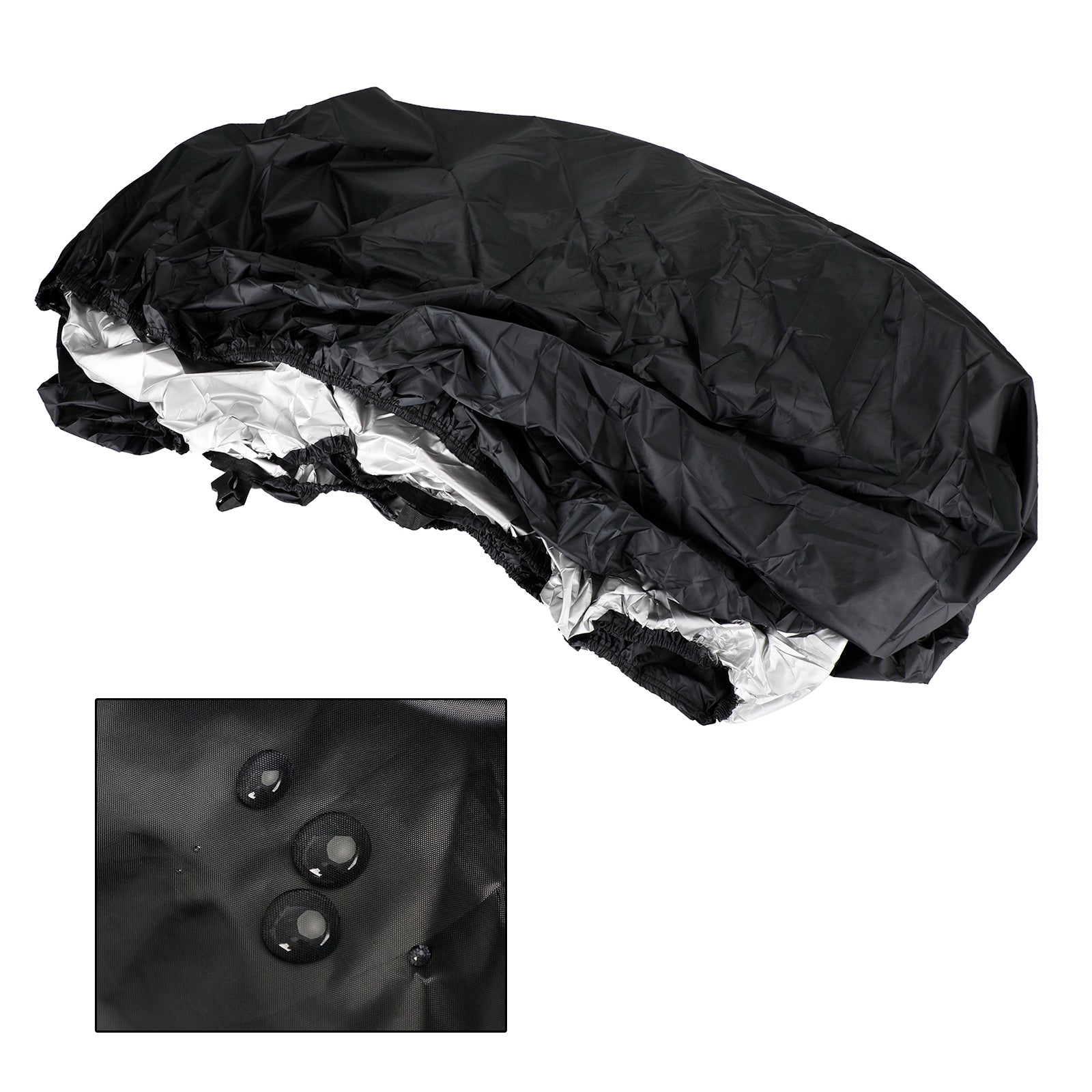 14 to 16 Foot V-Hull Fishing Boat Trailerable Cover Black Waterproof Heavy Duty