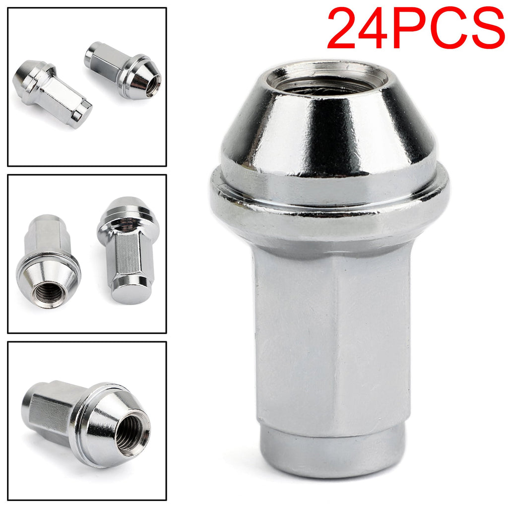 14x2 Carbon Steel Lugs Nuts For Ford F150 Expedition Lug 4L3Z-1012-A 24pcs Generic