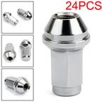 14x2 Carbon Steel Lugs Nuts For Ford F150 Expedition Lug 4L3Z-1012-A 24pcs Generic
