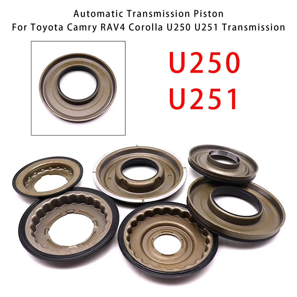 136200D 6-Piece Automatic Transmission Piston Set Compatible with Toyota Camry RAV4 Corolla U250 U251