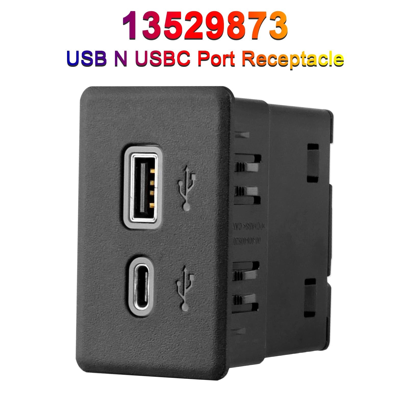 13529873 USB N USBC Port Receptacle for Acadia Escalade Silverado Sierra Tahoe