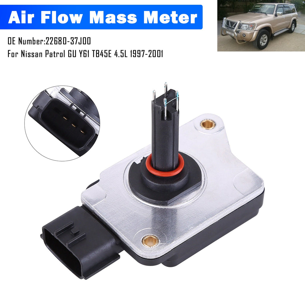 Nissan Patrol GU Y61 1997-2001 TB45E 4.5L Mass Air Flow Sensor 22680-37J00