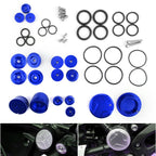 18-Piece Precision CNC Aluminum Side Frame Protection Caps for BMW R1200GS 2013-2019