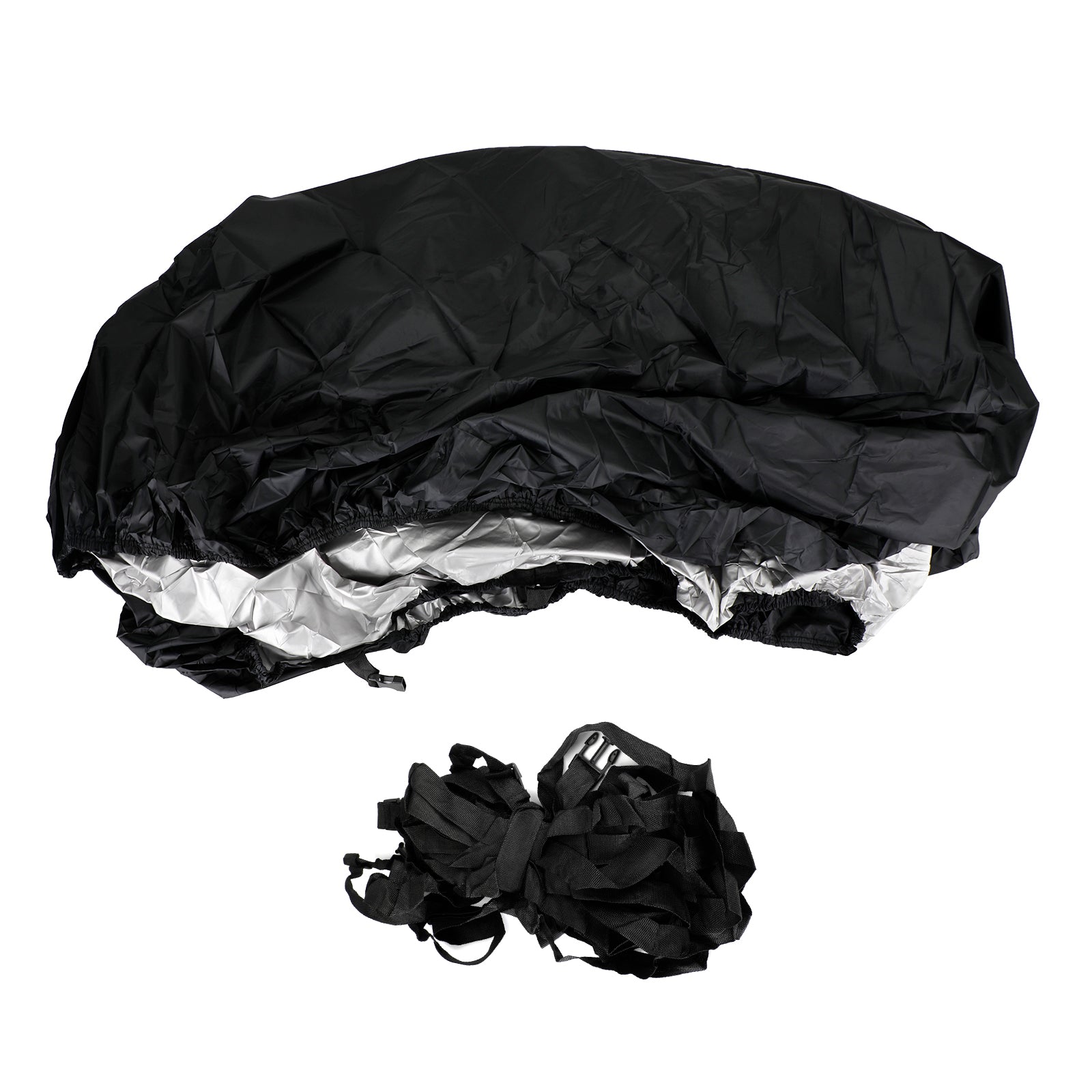 14 to 16 Foot V-Hull Fishing Boat Trailerable Cover Black Waterproof Heavy Duty