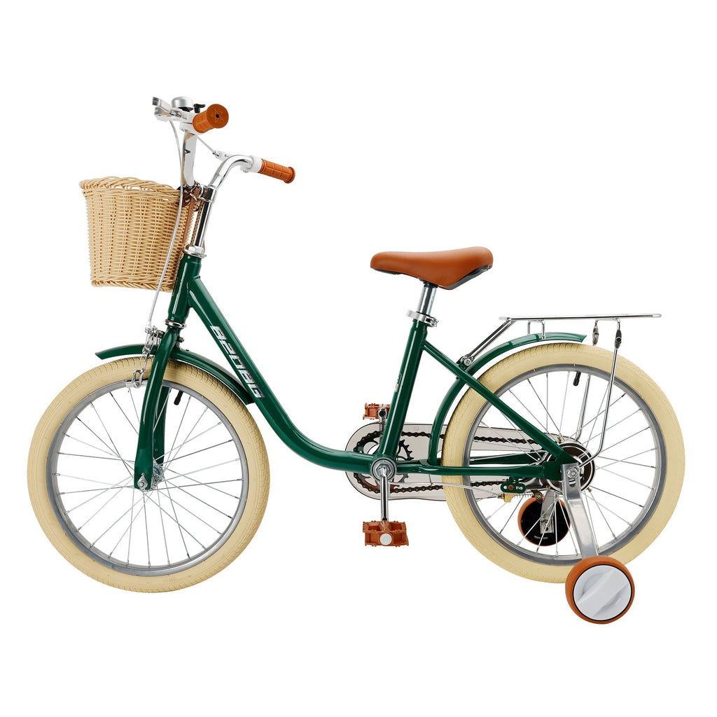 18" Child's Bicycle for 7-9 Year Old Kids Boys Girls Featuring Basket