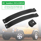 1997-2006 Jeep TJ Wrangler 2-Pack Interior Door Handle Grab Pull 5ES43DX9
