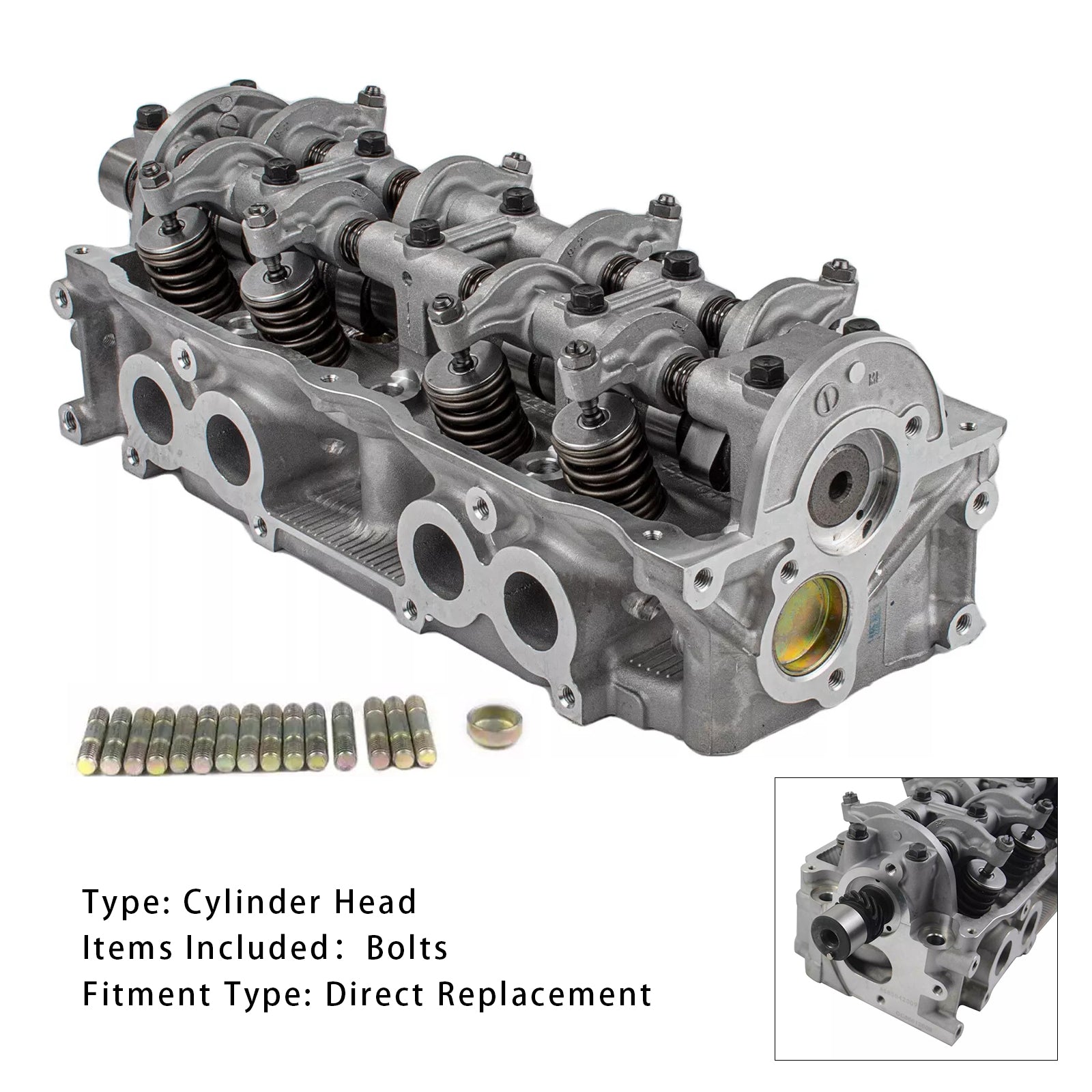 1984-1987 Mazda 626 2.0L Engine Cylinder Head Assembly F80210225A FE FEH1 Code SOHC